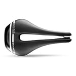 Selle Italia - Novus Boost TM Superflow, Performance Bicycle Saddle with a Wide Curved Seat and Increased Padding, Lightweight Technical Microfibre Structure - Black - L3