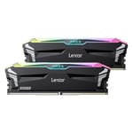 Lexar ARES RGB DDR5 RAM Kit 32Go (2 x 16Go) 7200MHz, 288-Pin UDIMM PC Mémoire RAM, Mémoire de Bureau pour XMP 3.0/AMD Expo, DRAM optimisée par SK hynix, CL34-42-42-84, 1.4V (LD5U16G72C34LA-RGD)