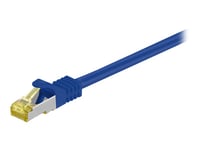 Goobay - Patch-Kabel - Rj-45 (Hane) Till Rj-45 (Hane) - 1 M - Sftp, Pimf - Cat 7 - Formpressad - Blå