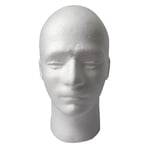 Styrofoam Foam Mannequin Manikin Male Head Model Wig Glasses Hat
