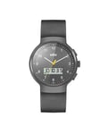 Braun Quartz Watch - Analogue/Digital Display - Black PU Strap - BN0159GYGYG