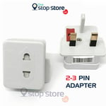 2 to 3 Pin Adapter for Braun ORAL B Philips Electric Toothbrush & Shavers Plug