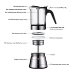 Coffee Maker Pot Healthy Safety Valve Electric Stove Moka