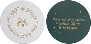 OFFICIAL LORD OF THE RINGS SET OF 2 CERAMIC DRINKS TABLE COASTERS