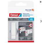 Tesa - Dobbeltklæbende strips til tapet og gips (1 kg) - 6 stk.