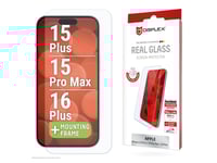 Displex 02013, Apple, Iphone 15 Plus/15 Pro Max/16 Plus, Torr Applicering, Smutsavvisande, Slagtålig, Reptålig, Transparent, 1 Styck