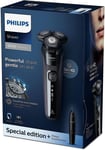 Philips Series 5 Mens Wet & Dry Rotary Shaver Razor + Nose Trimmer & Travel Case