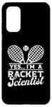 Coque pour Galaxy S20 Yes I'm A Racket Scientist, joueur de tennis drôle et fan d'entraîneur