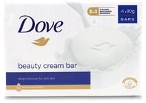 Dove Original 3-in-1 Beauty Cream Bar 4 x 90g Pack