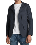 G-Star Raw Blazer Jacket Mens Size UK S Style Stretch Denim - Raw Denim Blue