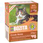 Ekonomipack: Bozita Tetra bitar i gelé 48 x 370 g - Sterilised Kyckling & nötkött
