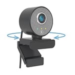 Midland Follow-U Webcam C1522 Webcam pivotante au Design élégant avec système de Suivi en Direct, Microphone intégré, Full HD 1080p, Compatible avec Tout Appareil équipé d'un Port USB
