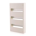 Boîte à fusibles armoire de commande blanche sans porte, montage en surface 3 rang, 36 modules, IP30, 63A compact pour l'intérieur