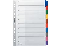 Leitz Mylar Kartotek, Blank, A4, 5-Delad, Grå Färgade Flikar, 160 G/Kvm, Med Skrivbart Försättsblad, Flik (4320-00-00)