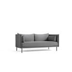 HAY Silhouette Sofa 2 Seater, Coda 182/Black Piping/Steel Spice Tekstil