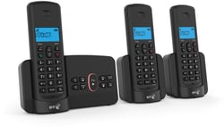 BT Home Phone with Nuisance Call Blocking and Answer Machine (Trio Handset Pack)