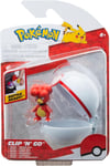Pokmon Clip N Go Magby and Premier Ball Includes 2-Inch Battle Figure and Pre