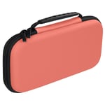 Nintendo Switch Lite Carry Case with Game Storage and Tough EVA Design - Coral