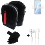 Shoulder bag / holster + earphones for Oppo Reno8 Lite 5G Belt Pouch Case