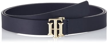 Tommy Hilfiger TH Logo Belt 2.5 Ceinture, Desert Sky, 75 Femme