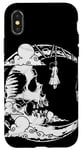 iPhone X/XS Skull moon the hanged Swing gothic occult alt y2k Case