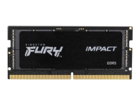 Kingston FURY Impact - DDR5 - modul - 16 GB - SO DIMM 262-pin - 6000 MHz / PC5-48000 - CL38 - 1.35 V - ej buffrad - on-die ECC - svart
