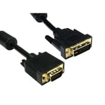 2m DVI to VGA Cable DVI-A to SVGA PC to Monitor Adapter Adaptor Converter Lead