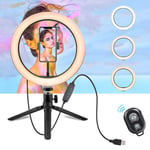 Moin 10.2 Inch Ring Light With Stand LED Camera Selfie Light Ring For IPhone Tripod And Phone Holder For Video Pography,10inch Small Set