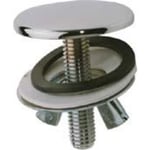 Täckbricka 43 mm för kranhål, krom