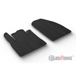 Gummimattor lampliga for Ford Transit Courier Cargo 2023 Tprofil 2delad monteringsklammor