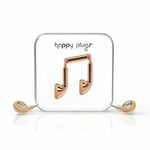Happy Plugs Deluxe Edition Rose Gold  Headphones With Mic & Remote New Sealed