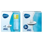 BRITA Fill and Go Vital Water Filter Bottle BPA Free, 150 Litre, Lime, 600 ml with MicroDiscs, Pack of 3