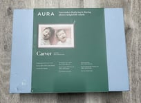 AURA CARVER 10.1 INCH DIGITAL PHOTO FRAME MPEG4 + BUILT-IN SPEAKERS - White/Blac