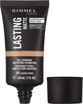Rimmel Lasting Matte Full Coverage Light-weight Foundation 30ml, 201 Classic Be
