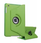 Apple iPad PU Leather Wallet Flip Case Cover For the iPad 2, 3,4 360 Degree Rotation Full Sleep Wake Function (Green)