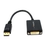StarTech.com DP2DVI2 Videokaapeli-adapteri 0,152 M DisplayPort Dvi-I, musta