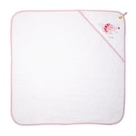 SPIEGELBURG COPPENRATH Badehåndkle med hette, elefant, rosa - BabyGlück (ca. 80x80 cm) - Bare i dag: 10x mer babypoints