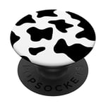 PopSockets Cool Cow Print Black & White Print PopSockets PopGrip: Swappable Grip for Phones & Tablets
