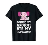 School Axolotl My Axolotl Ate My Homework Cute Axolotl T-Shirt