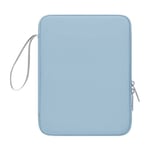 Étui de Protection pour Tablette 12,9" en polyuréthane avec Poche intérieure Compatible avec iPad Pro 12.9 (2021/2019/2018), Galaxy Tab S8+ 12.4, Bleu Clair