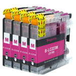 4 Magenta Ink Cartridges Use with Brother DCP-J4120DW DCP-J562DW J480DW Non-OEM