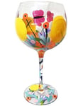 Handmålad Lynsey Johnstone Blomster - Gin Glas