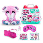 Pets Alive Pet Shop Surprise Series 2 Slumber Party, Wahwah the Puppy, Ultra Soft Plushies, 17 cm, Over 8 Surprises, Interactive Toy with Electronic Speak and Repeat (Puppy)
