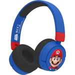 Super Mario Kids Adjustable Bluetooth Wireless Headphones Built-in Microphone