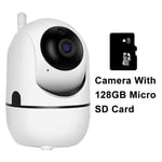 Anpviz 1080P Mini caméra PTZ Wifi Intérieur Smart Baby Monitor Mini caméra IP sans fil Prise en charge 5G Wifi Suivi automatique YIIOT App View, caméra avec 128 Go