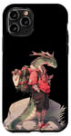 Coque pour iPhone 11 Pro Dragon Hiker Funny Fantasy Nature Randonnée Graphique