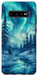 Galaxy S10+ Aurora Borealis Hiking Outdoor Hunting Forest Case