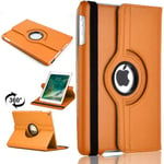 PU Leather Rotate Stand Case Cover For Apple iPad 10.2 2019/2020 8th/7th Gen A2428 A2429 (Orange)