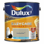 Dulux Paint Easycare - Matt - 2.5L Overtly Olive Emulsion Paint Washable & Tough