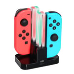 INF Nintendo Switch Joy-Con opladningsstation 4 spilkontroller - hurtig levering